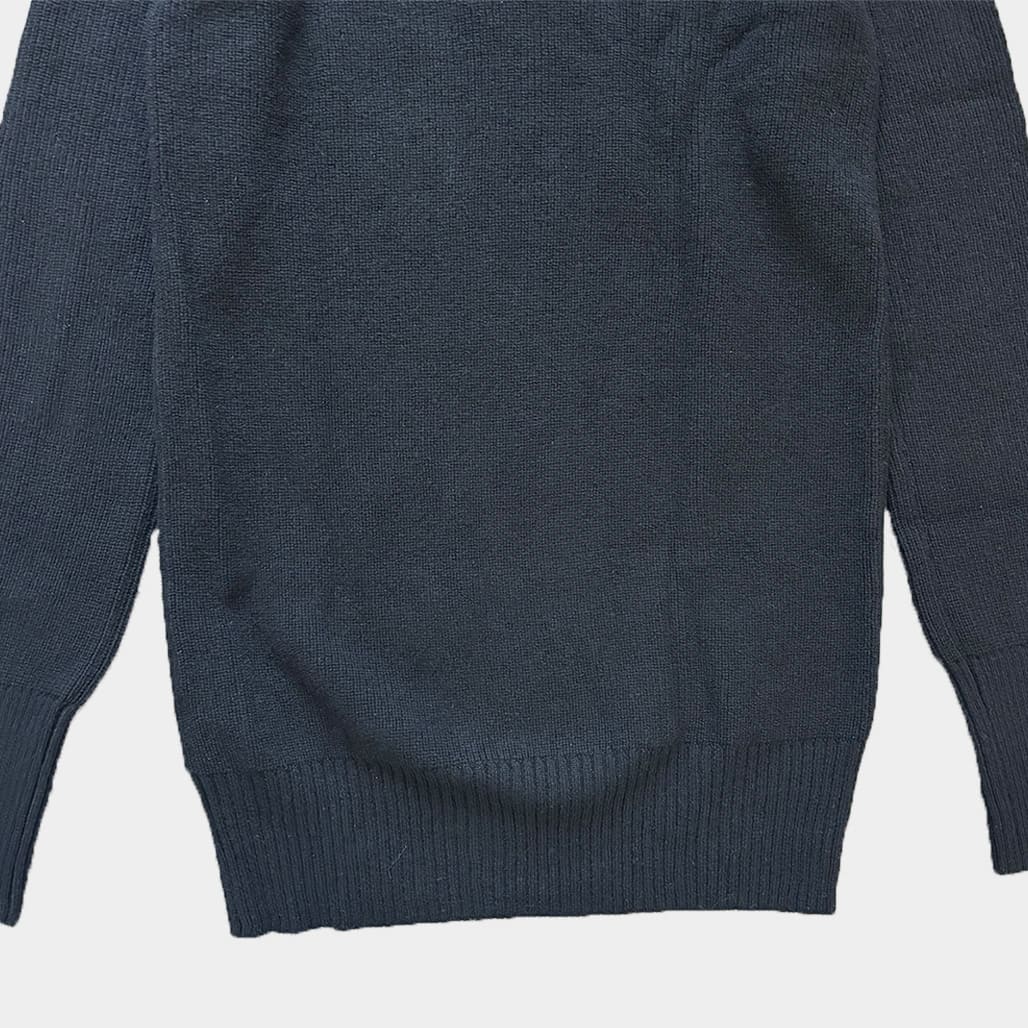 sacai ドッキングニット ネイビー 1 総柄 透け感 オシャレ ♪送料無料☆sacai☆名作☆ドッキングニット☆02778M☆黒&紺☆1