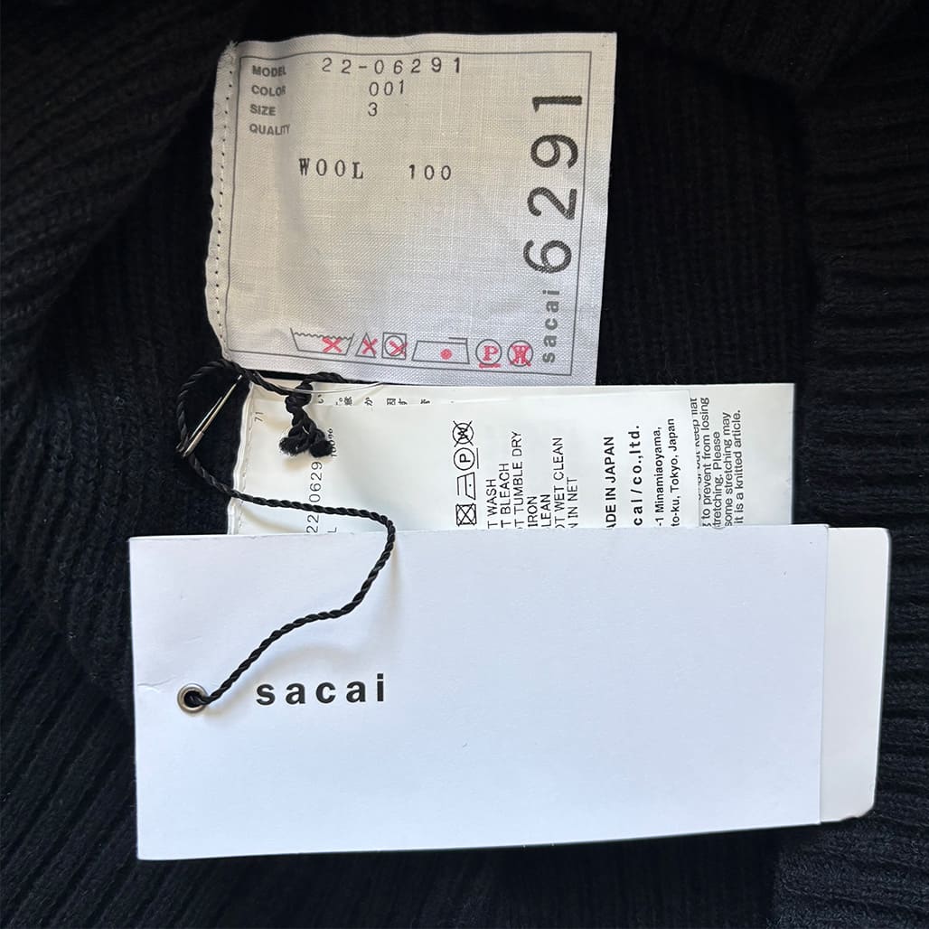 Sacai 22aw 未使用　タグ付 Sacai 22aw 未使用 タグ付 - メルカリ