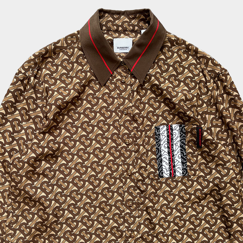 BURBERRY（バーバリー）モノグラムストライプシャツ｜デザイナーズ