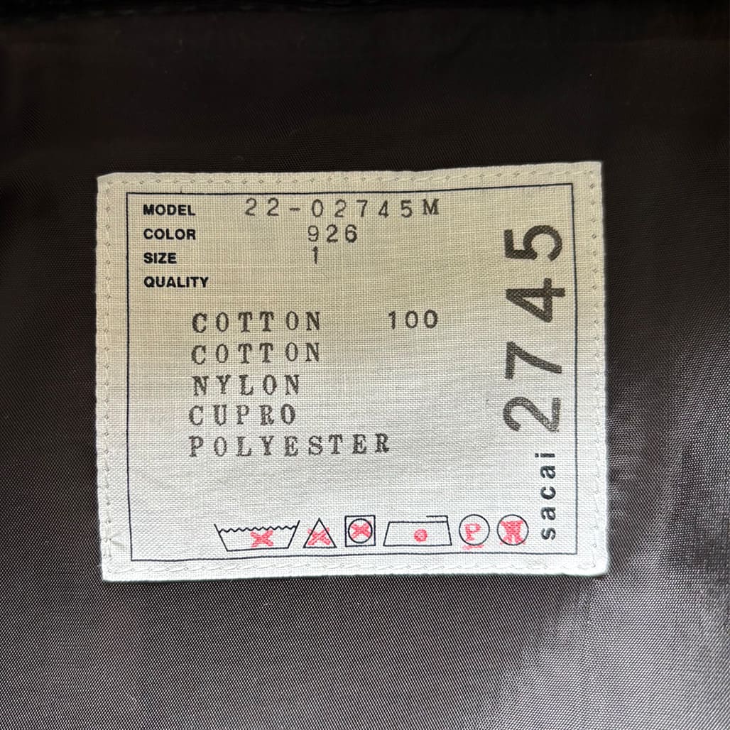 SACAI（サカイ）2022SS ジャガードブルゾン｜Enclopedia（アンクロ