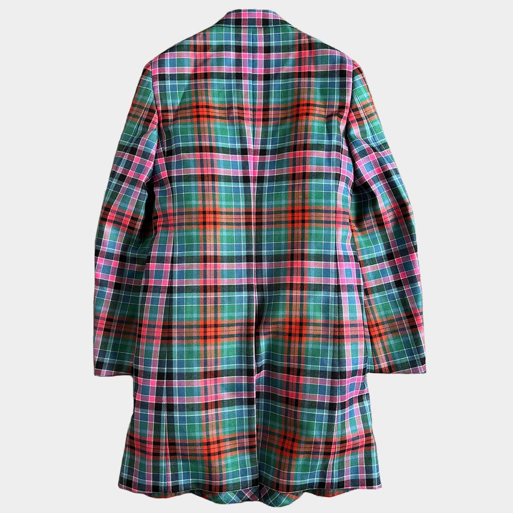 コムデギャルソンオムプリュス 23SS ロングジャケット チェスターコート コムデギャルソンオムプリュス チェスターコート チェック柄 メンズ