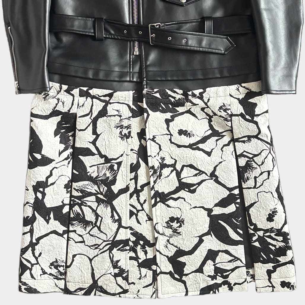 COMME des GARCONS2024FWフェイクレザーフリルカットソー COMME des GARCONS2024FWフェイクレザーフリルカットソー