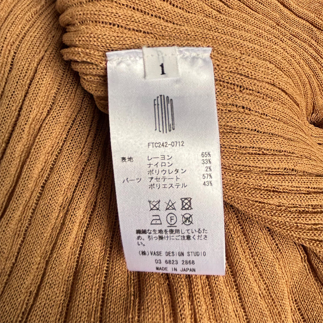 FETICO（フェティコ）2024AW ニットワンピース｜Enclopedia（アンクロ