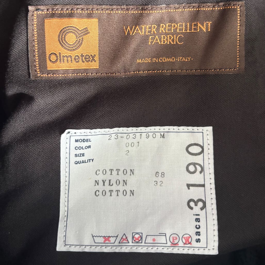 sacai サカイ　23aw Olmetex Rip Stop Pants SACAI（サカイ）2023AW Olmetex Rip Stop Pants スラックス