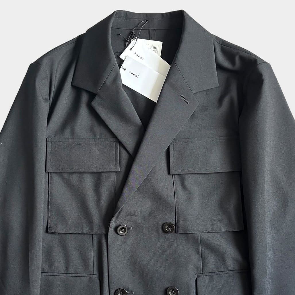 SACAI（サカイ）2025SS スーチングダブルジャケット｜デザイナーズ