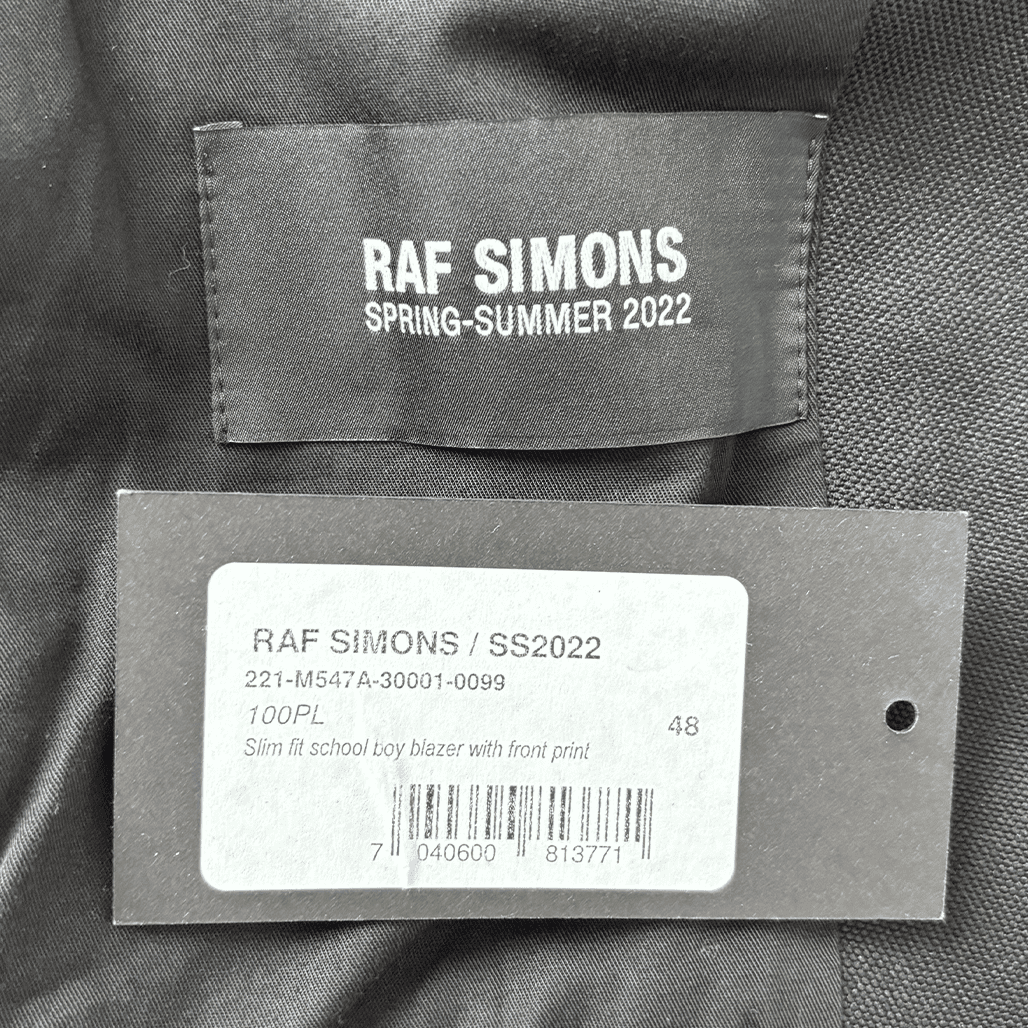 RAF SIMONS（ラフシモンズ）2022SS グラフィックテーラードジャケット