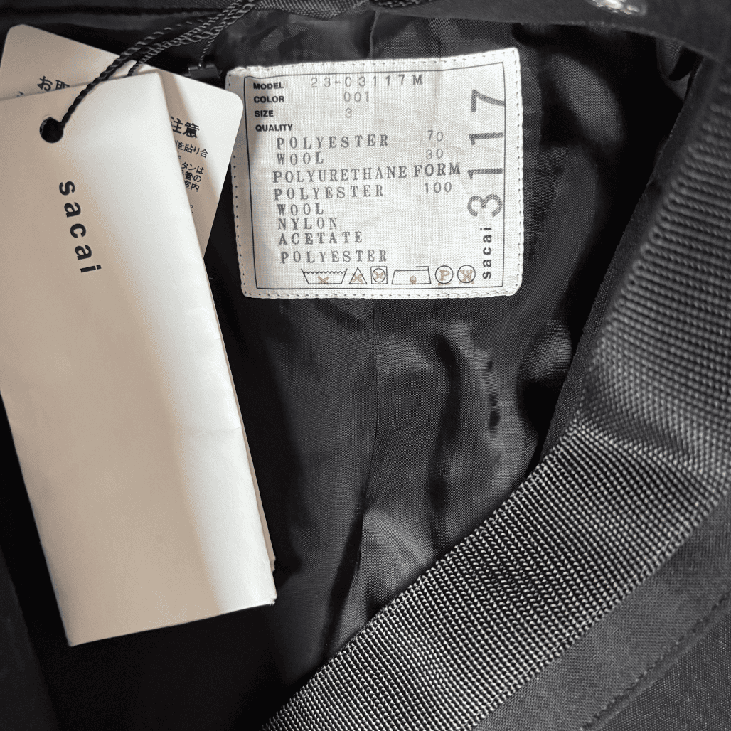 sacai（サカイ）2023AW ボンディングコート｜デザイナーズブランドの