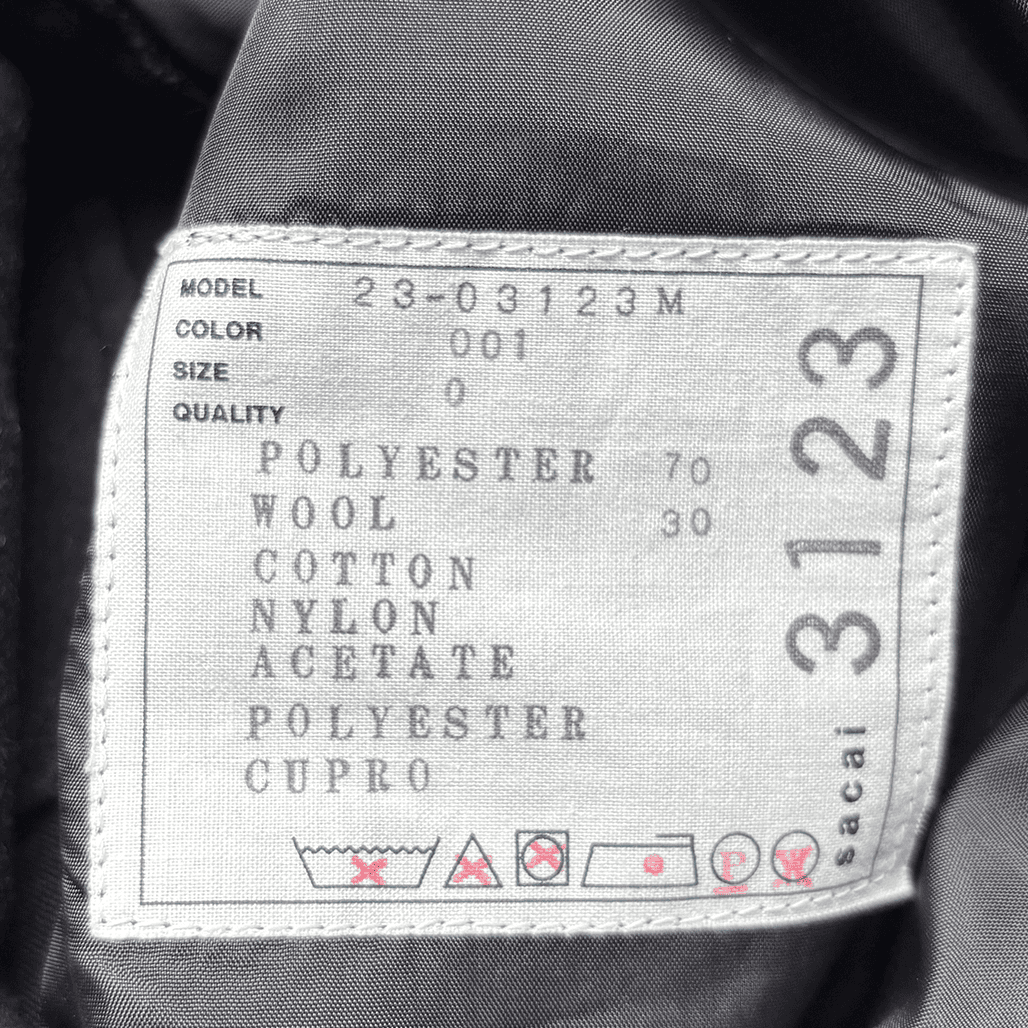 SACAI（サカイ）2023AW ドローコードスラックス｜デザイナーズブランド
