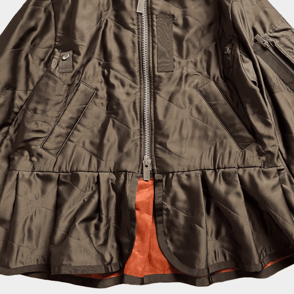 SACAI（サカイ）2025SS シアーサテンMA-1ジャケット｜デザイナーズ