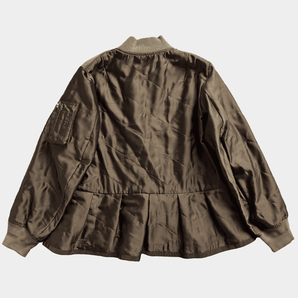 SACAI（サカイ）2025SS シアーサテンMA-1ジャケット｜デザイナーズ