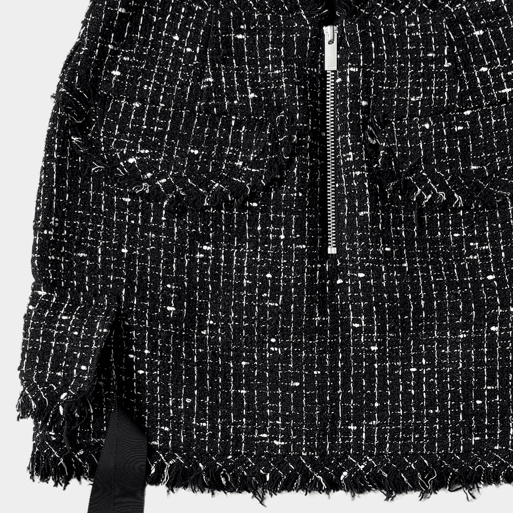 SACAI（サカイ）2022SS ツイードフリンジスカート｜デザイナーズ