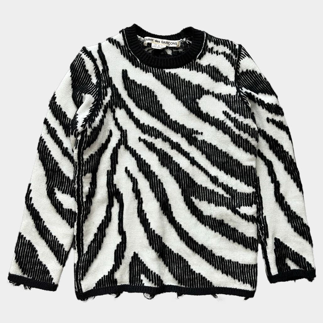 COMME DES GARCONS(コムデギャルソン)2022AW ゼブラ柄セーター|COMME DES GARCONS(コムデギャルソン)