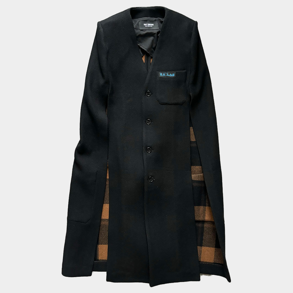 RAF SIMONS／ラフシモンズ／ウールケープ　イタリー製 RAF SIMONS（ラフシモンズ）2020AW ケープコート｜デザイナーズ