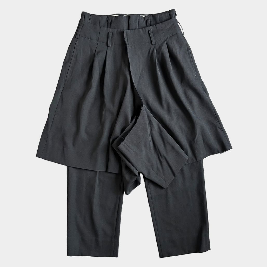 COMME DES GARCONS(コムデギャルソン)2023AW レイヤードスラックス|COMME DES GARCONS(コムデギャルソン)