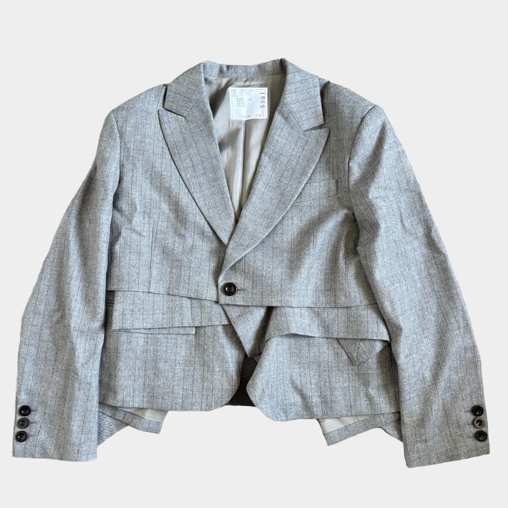 sacai 23ssプリーツジャケット sacai 2023年春夏メンズコレクション、端正な装いに遊びを効かせて