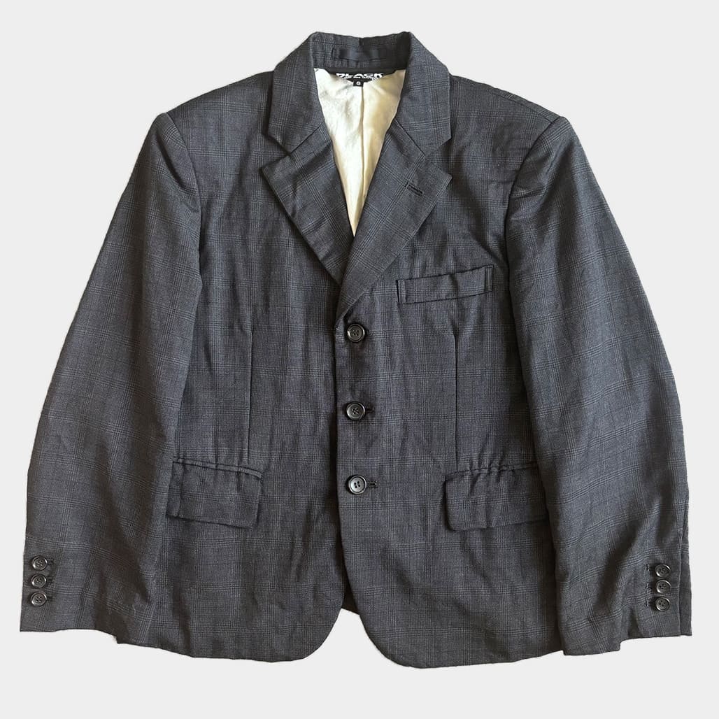 【希少/美品】ブラックコムデギャルソン/4Bストレッチジャケット/クロスステッチ COMME des GARCONS HOMME DEUX(コムデギャルソンオムドゥ) 25SS