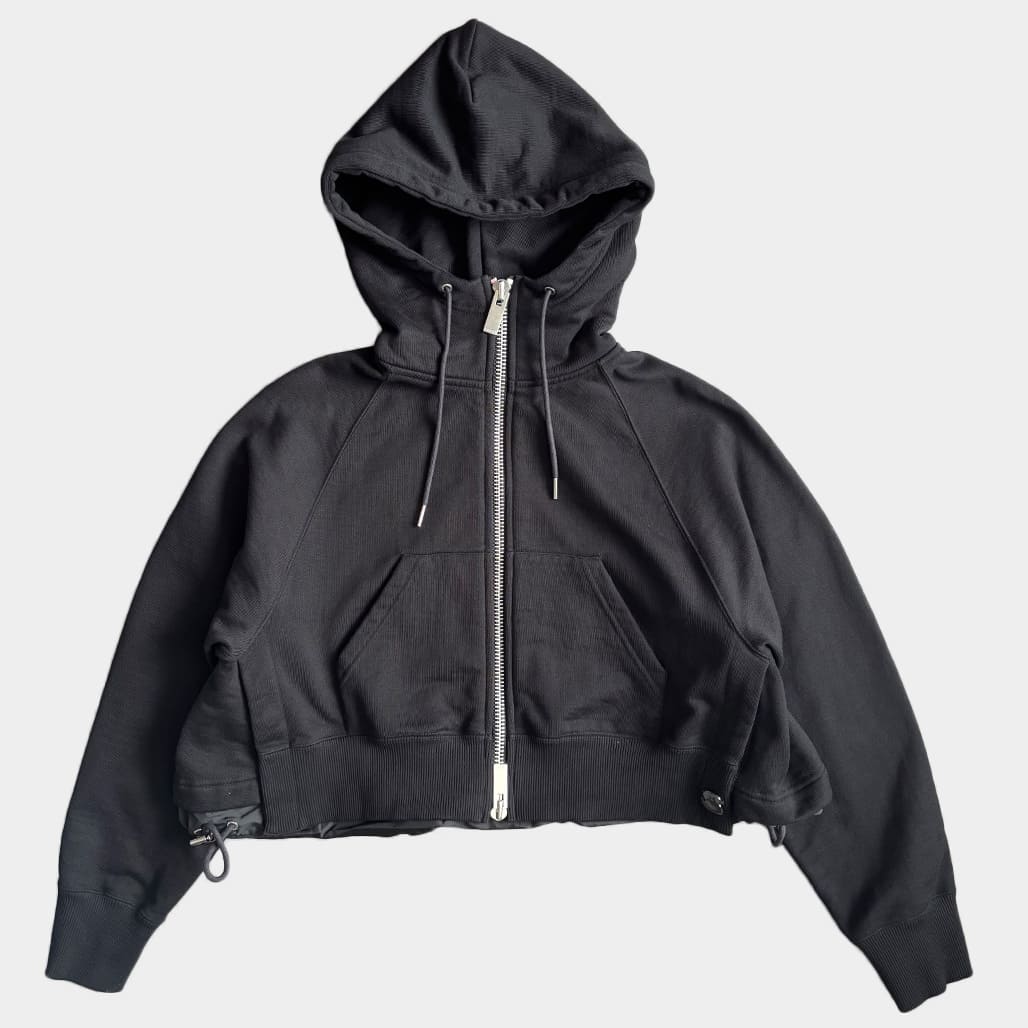 SACAI(サカイ)2024SS Sweat Jersey Hoodie クロップドパーカー|SACAI(サカイ)