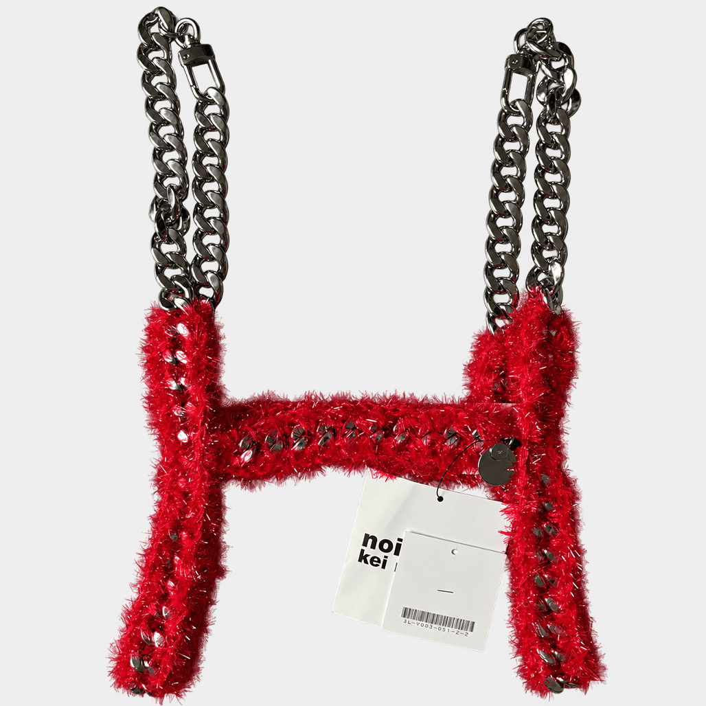 NOIR KEI NINOMIYA(ノワール ケイ ニノミヤ)2023AW ラメモール チェーンハーネス|NOIR KEI NINOMIYA(ノワールケイニノミヤ)