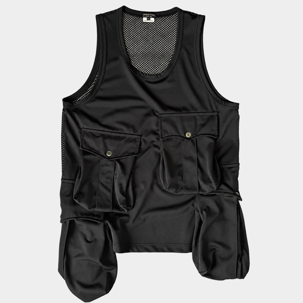 COMME des GARCONS HOMME PLUS(コムデギャルソン オム プリュス) 2025AW TO HELL WITH WAR サイズXL マルチポケットメッシュ切り替えトップス|COMME DES GARCONS HOMME PLUS(コムデギャルソンオムプリュス)